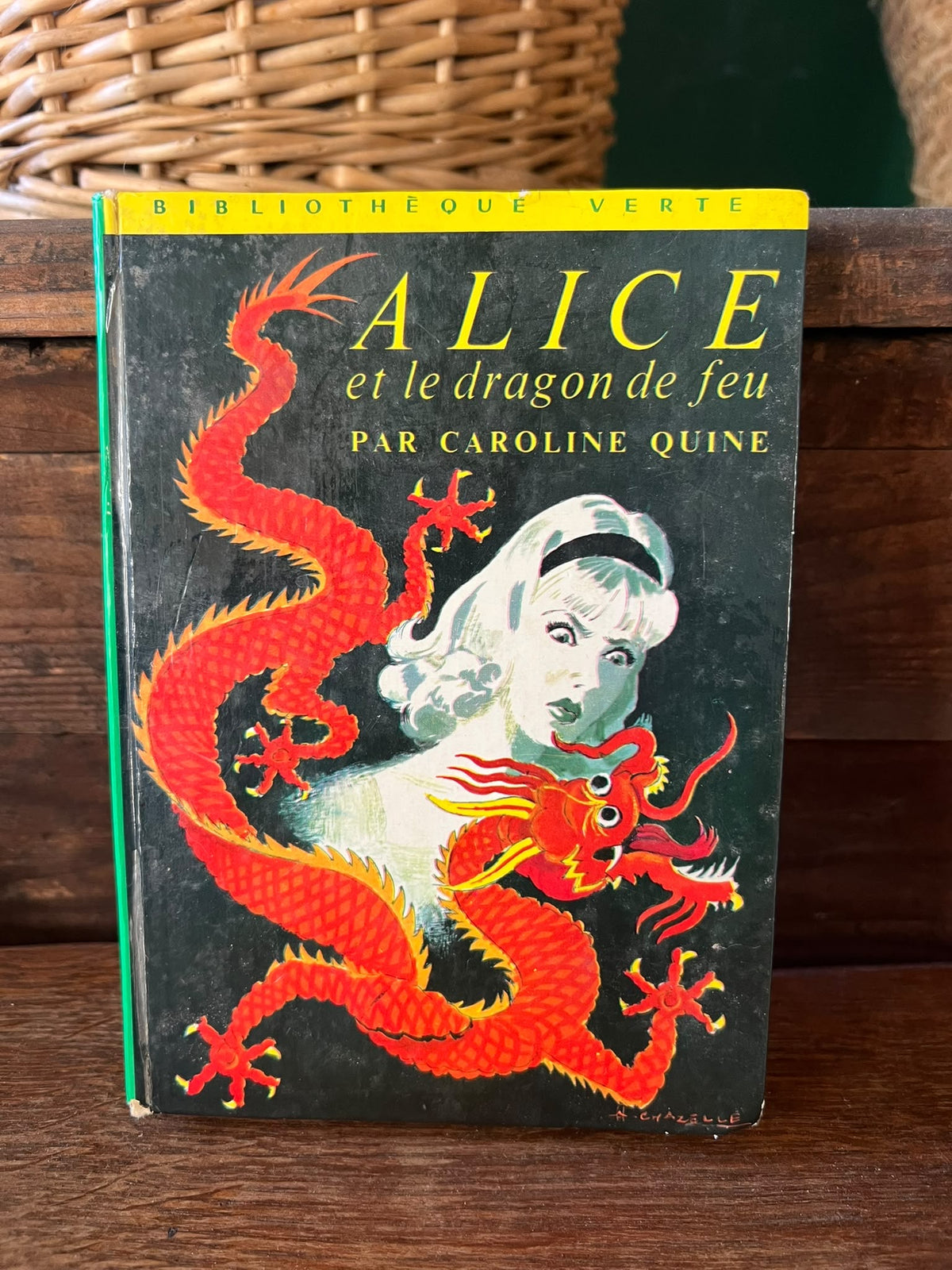 Vintage French Children's Books, Bibliothèque Verte, Hachette, Set of 4