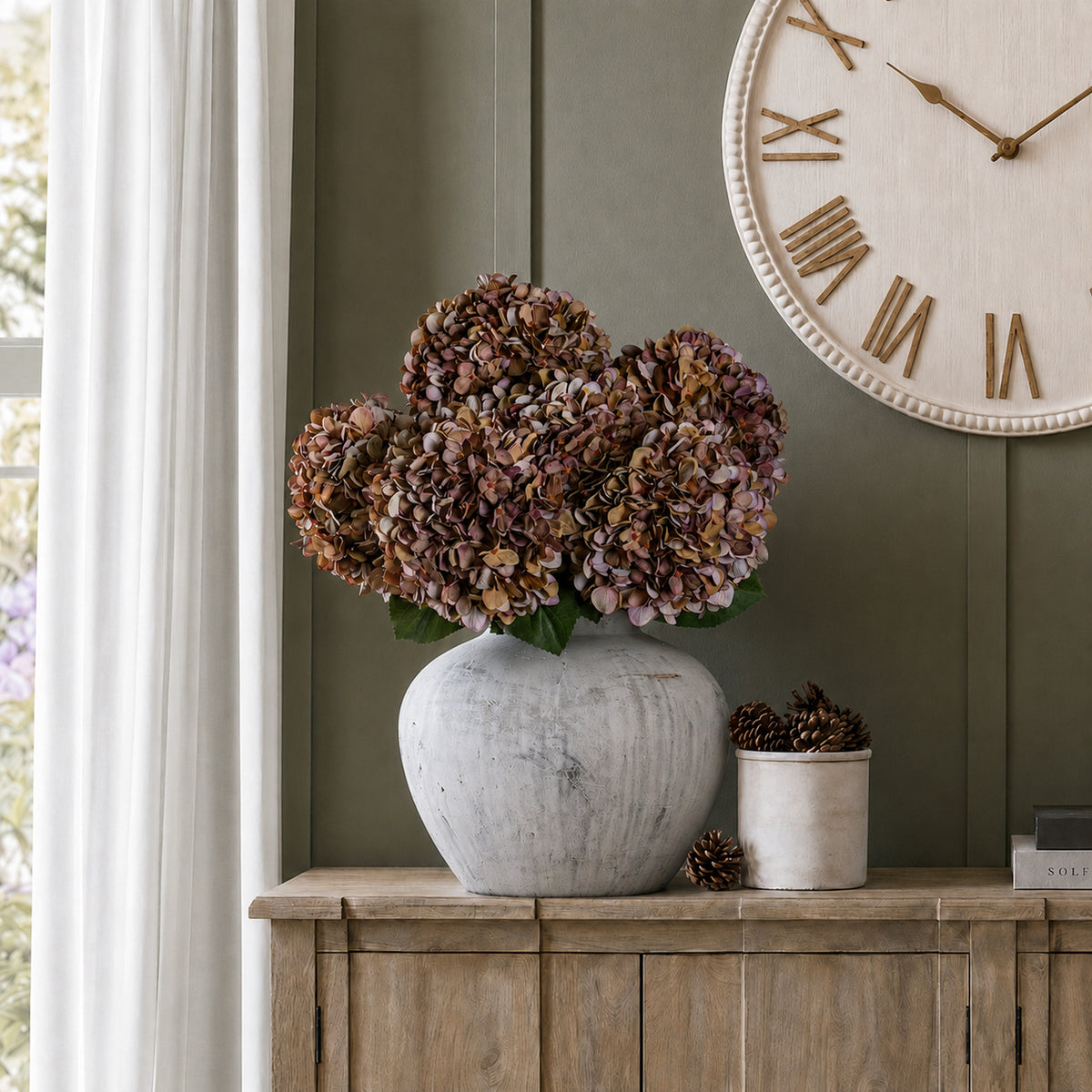 Autumn Coffee Hydrangea Stem