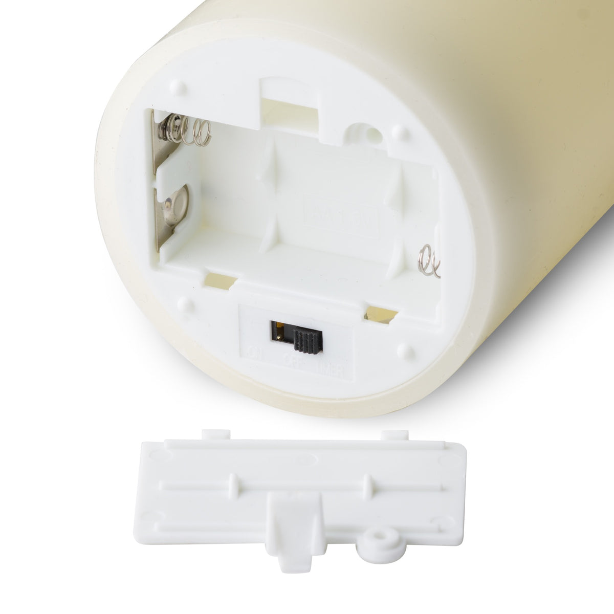 Cream Wax LED Pillar Candle