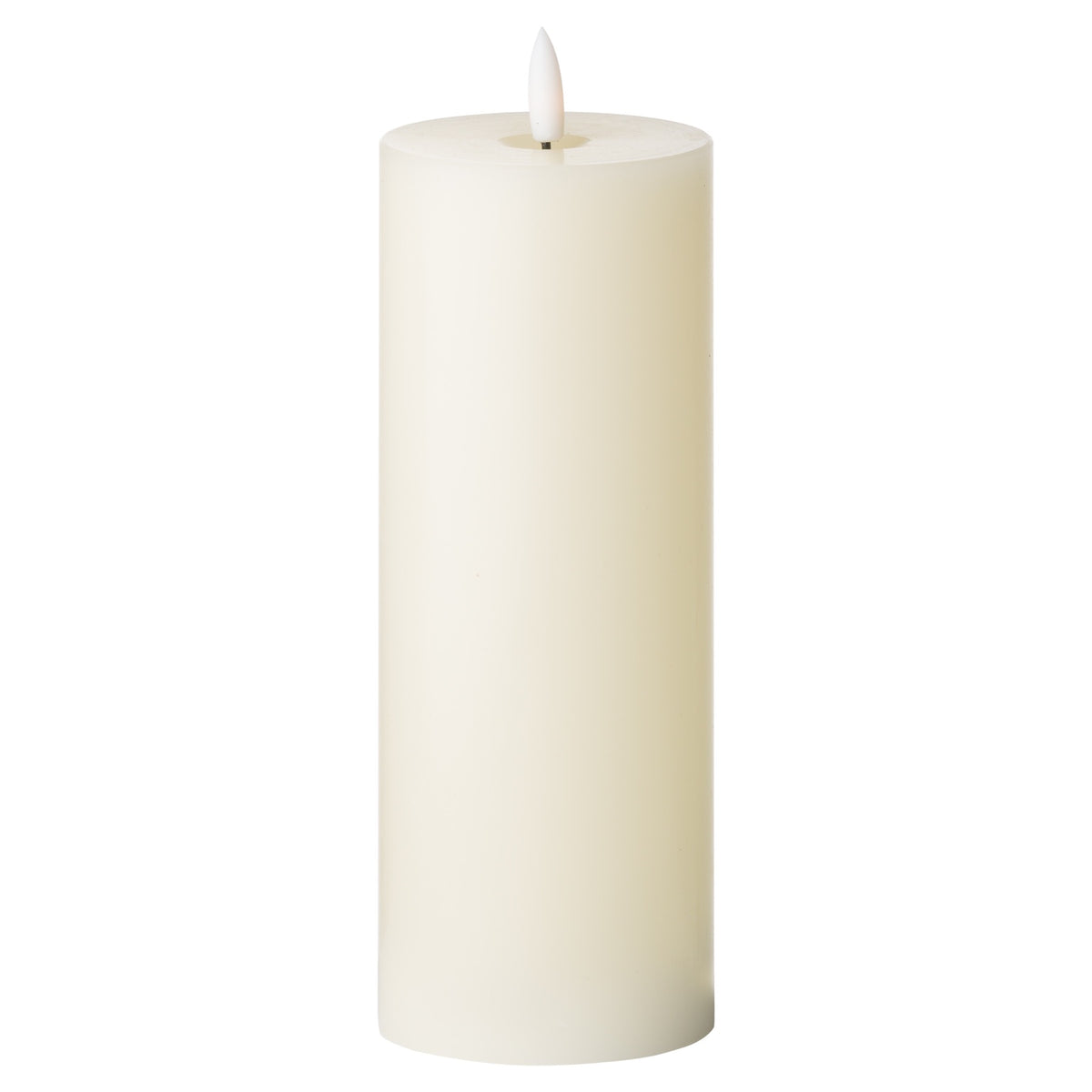 Cream Wax LED Pillar Candle