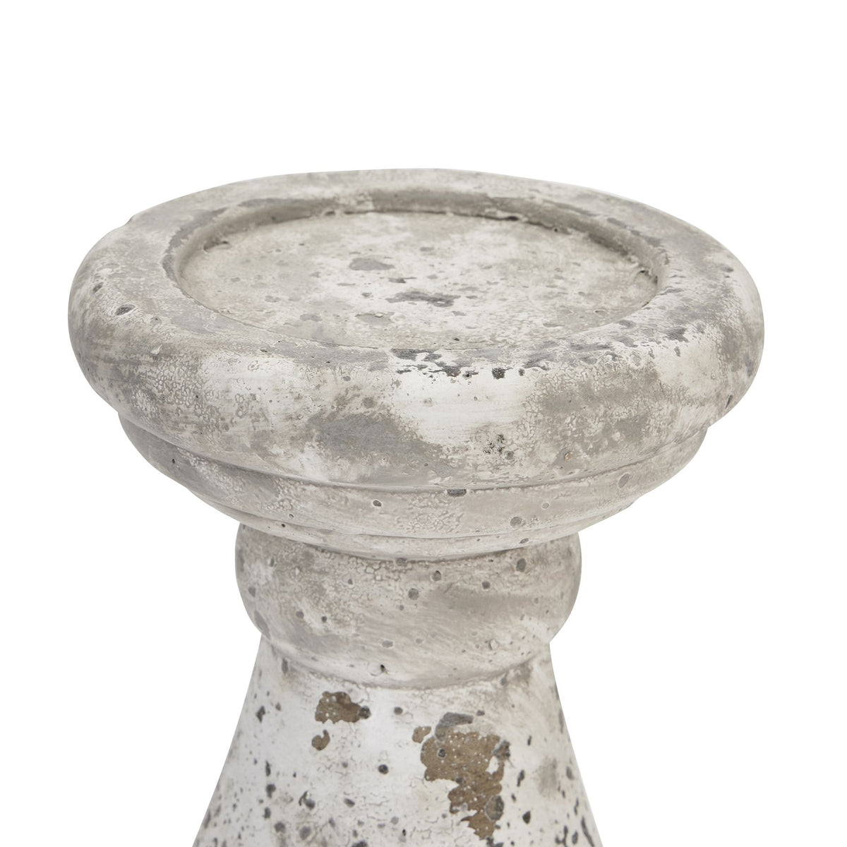 Stoneware-Look Ceramic Candlestick