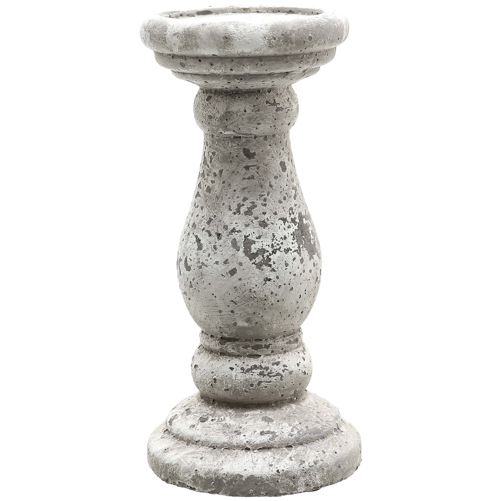 Stoneware-Look Ceramic Candlestick