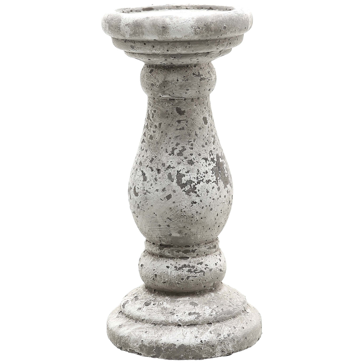 Stoneware-Look Ceramic Candlestick