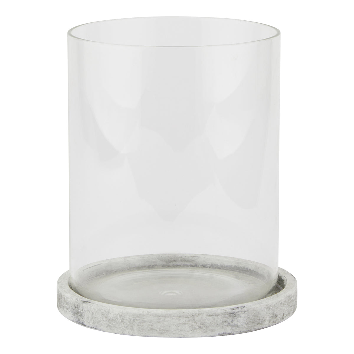 Stone-Effect Hurricane Lantern — Large