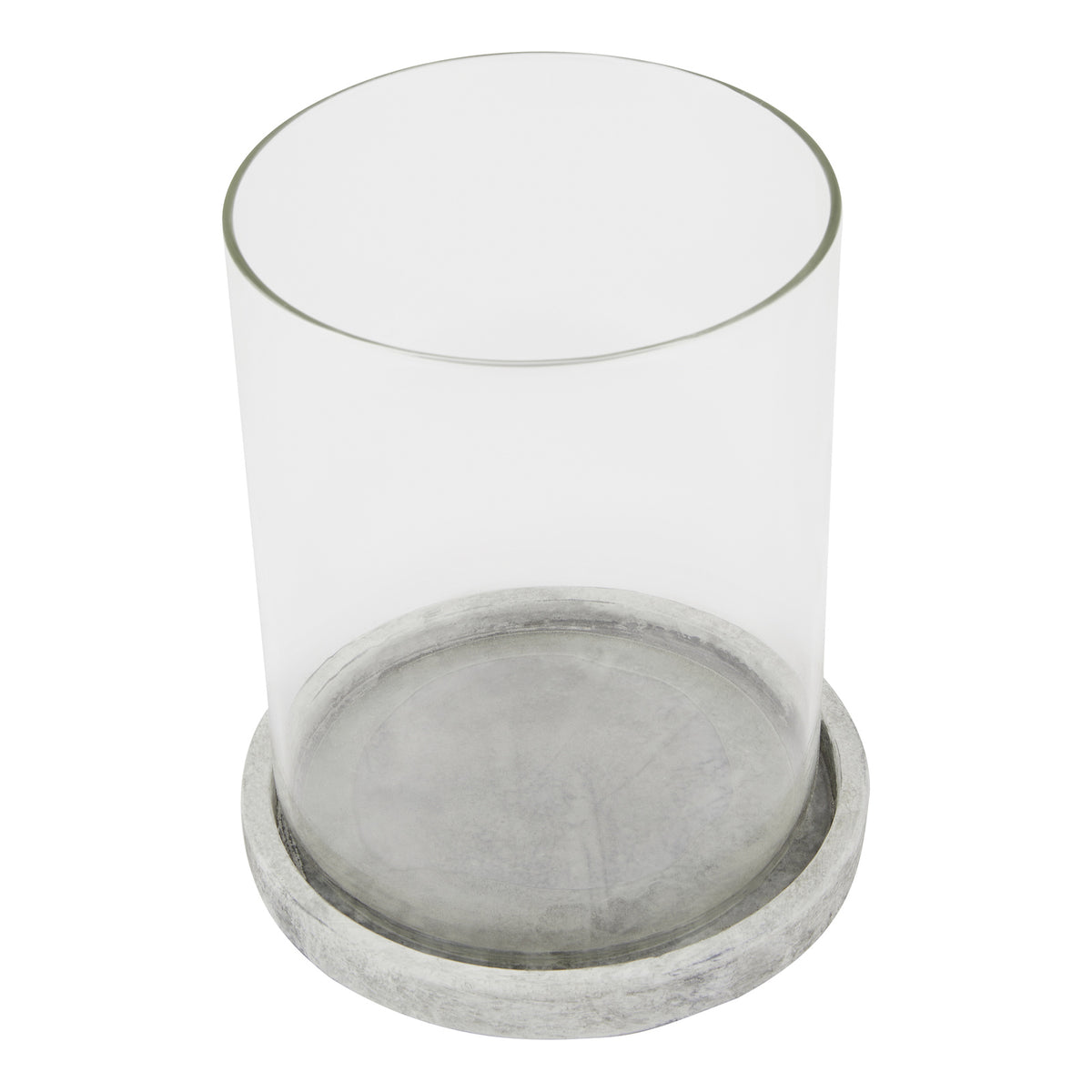 Stone-Effect Hurricane Lantern — Large