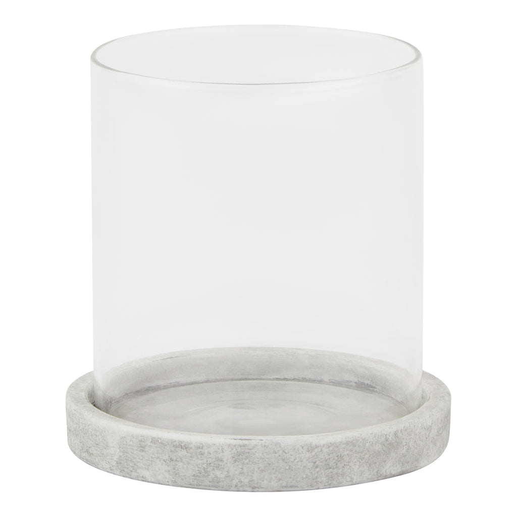 Stone-Effect Hurricane Lantern