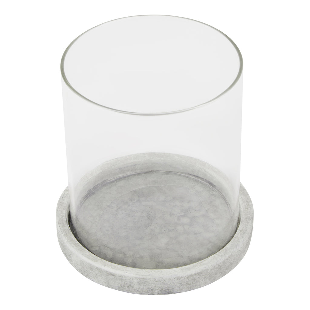 Stone-Effect Hurricane Lantern