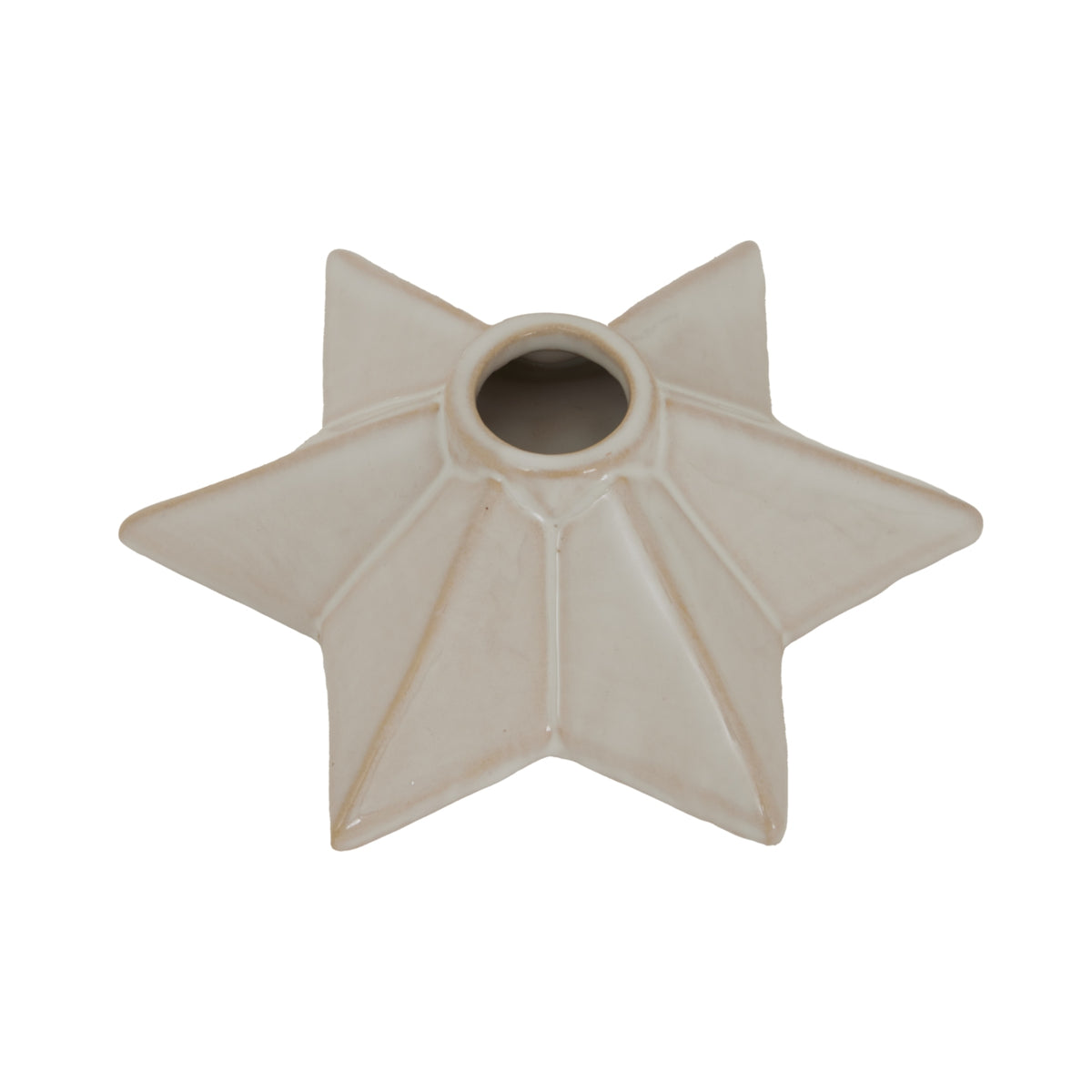 Alora Ceramic Angled Star Candle Holder