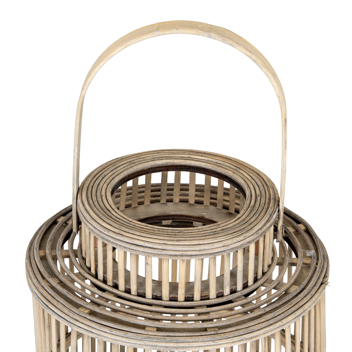 Cylinder Wicker Lantern