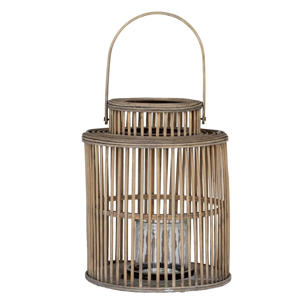 Cylinder Wicker Lantern