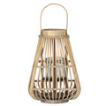 Medium Peardrop Wicker Lantern With Glass Holder