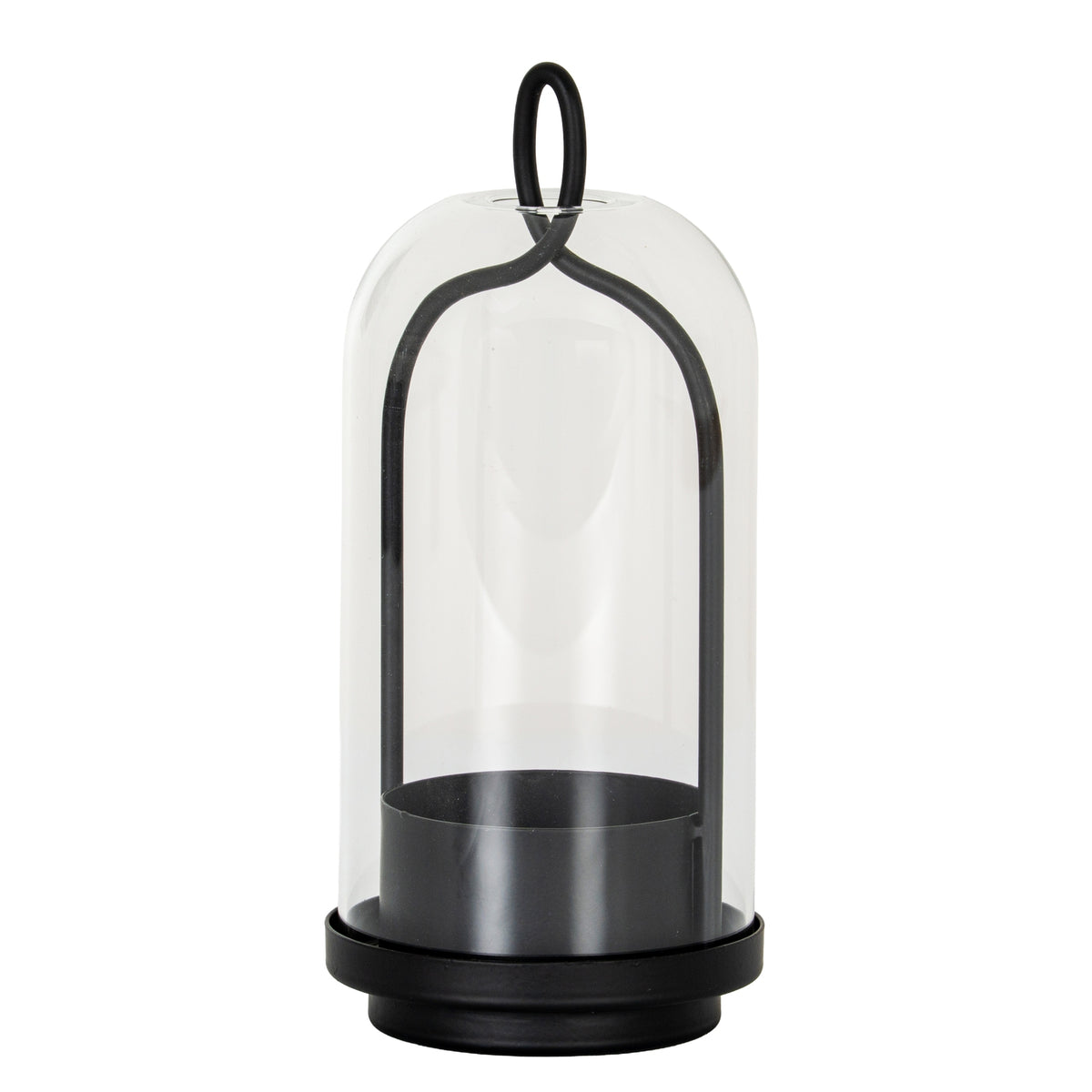 Nyx Medium Candle Holder With Glass Cloche