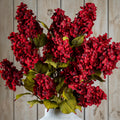 Dark Red Spear Hydrangea Spray