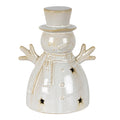 Alora Ceramic Medium Snowman With LED Light