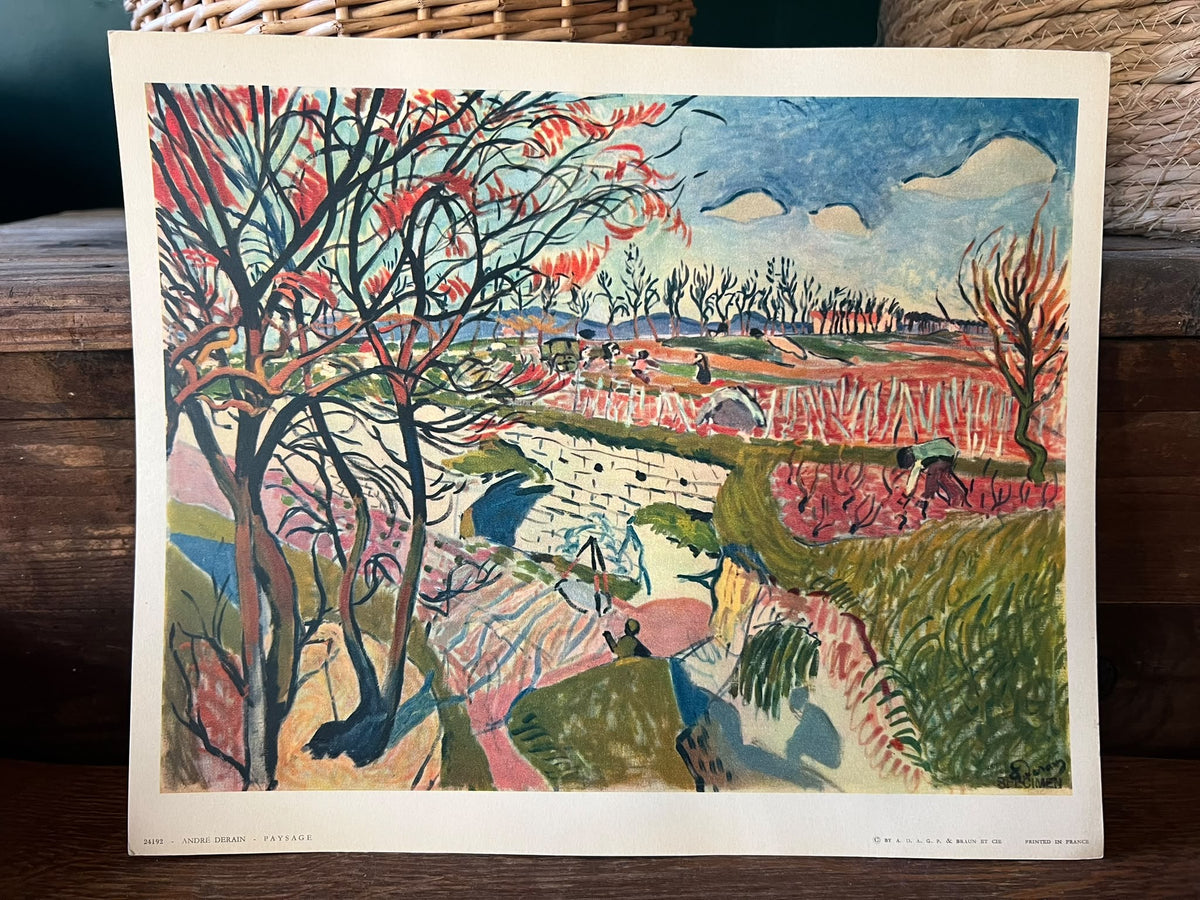 Vintage French Art Prints by Braun et Cie, Paris: Picasso, Van Gogh, Kandinsky and Others