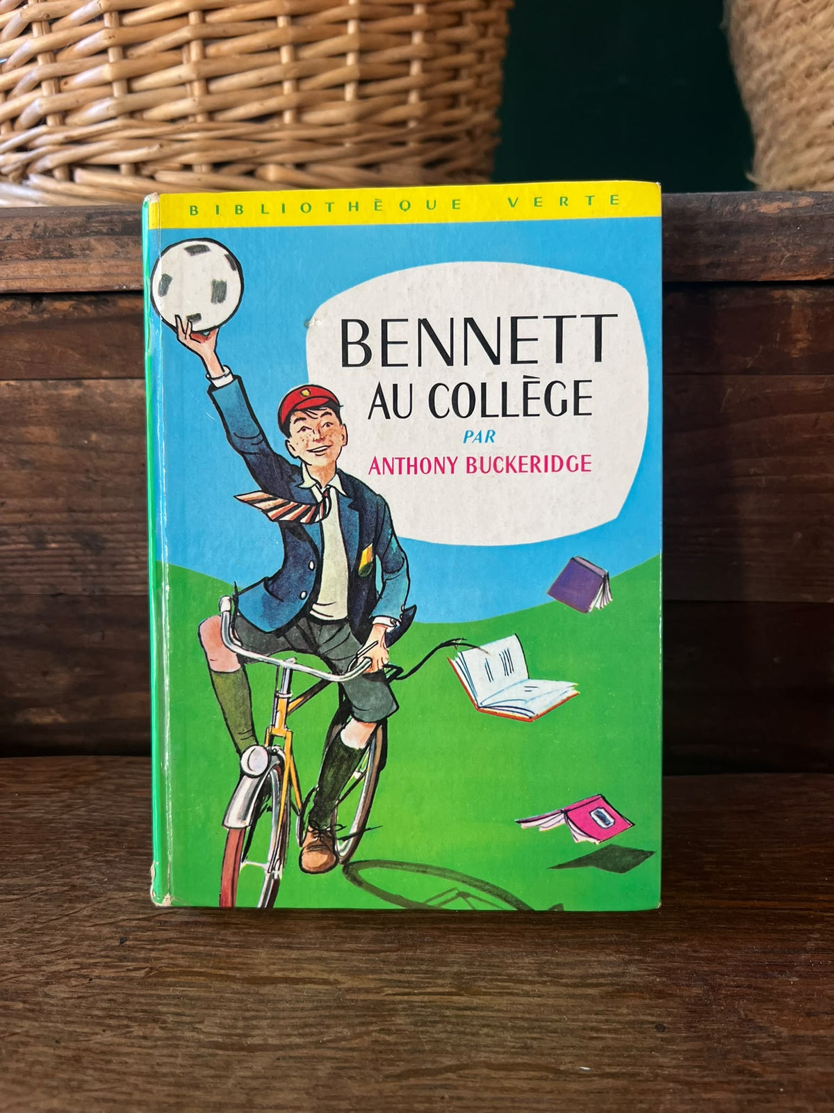 Vintage French Children's Books, Bibliothèque Verte, Hachette, Set of 4