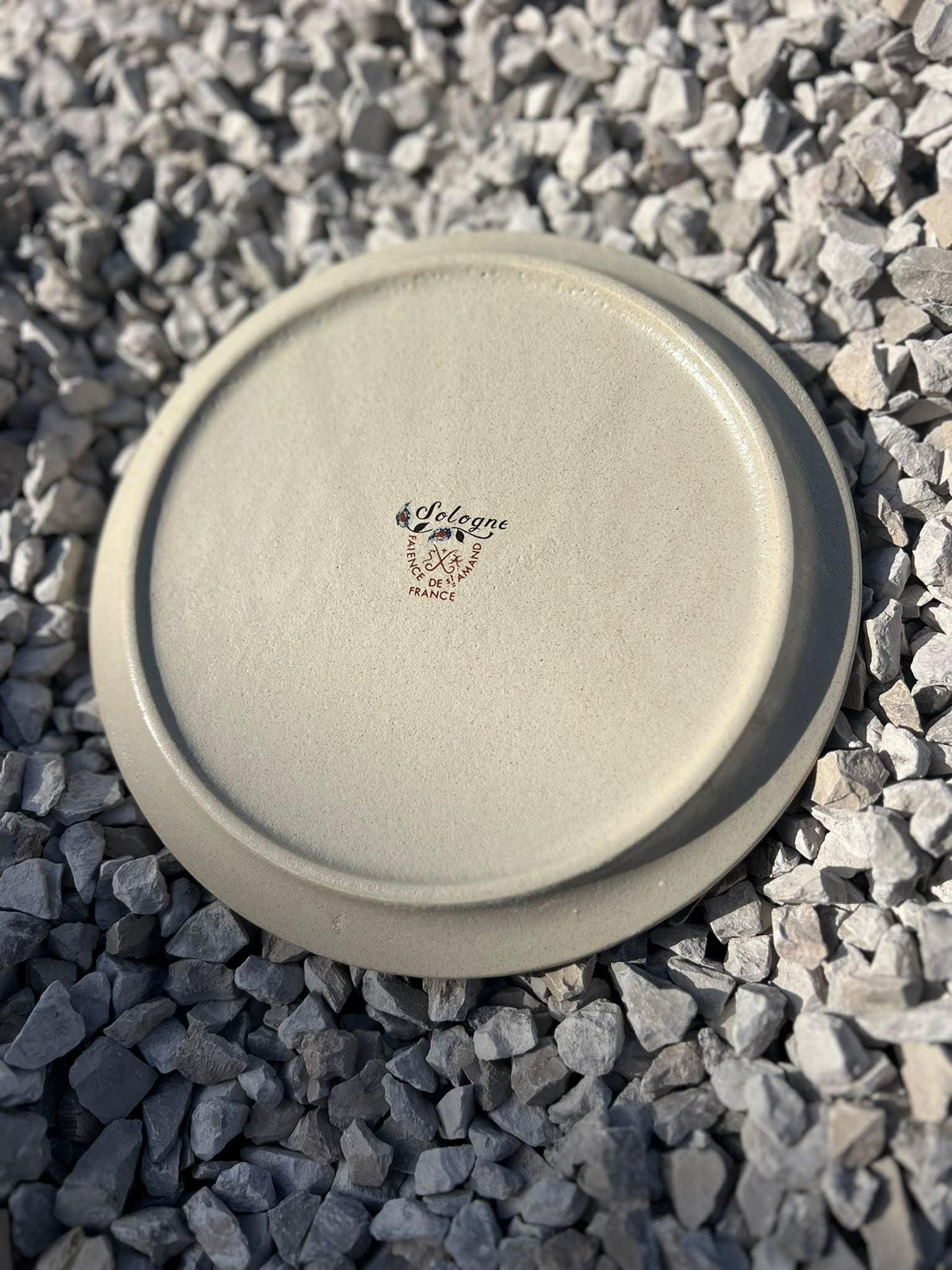 Set of 6 Vintage French Divided Plates, St Amand Faience Sologne Pattern, Fondue Tableware